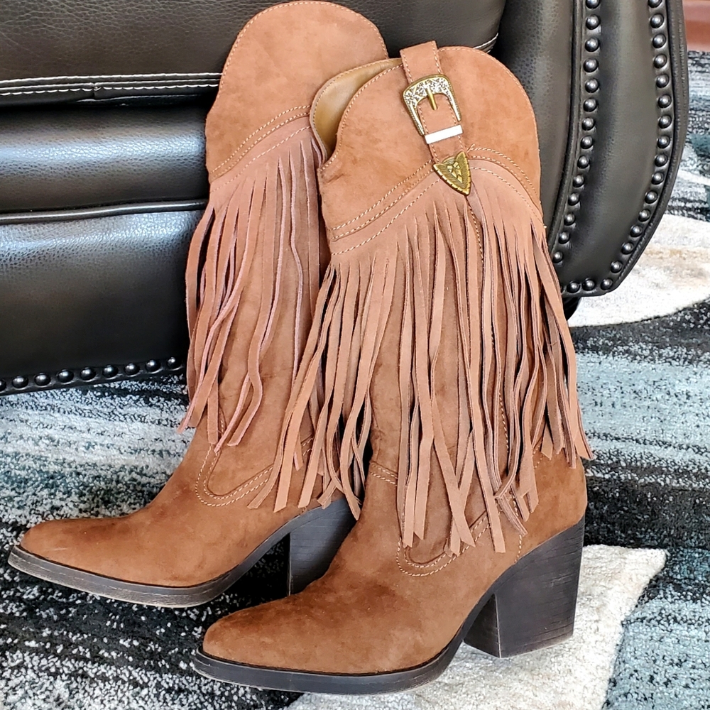 MADDEN GIRL RANGLEE Leather Boots 7M (NWOT)